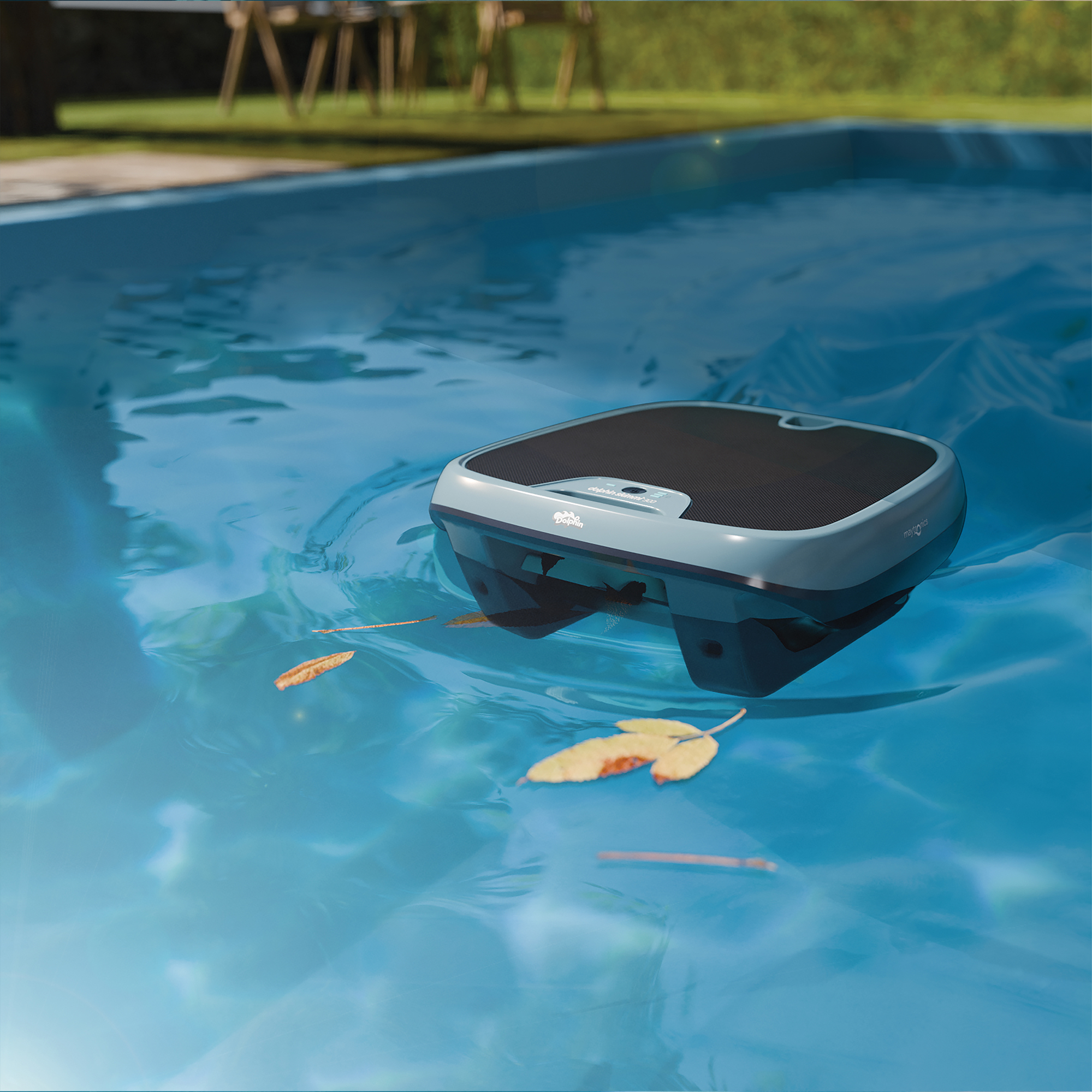 Dolphin Skimmi seeking sunlight for solar recharge