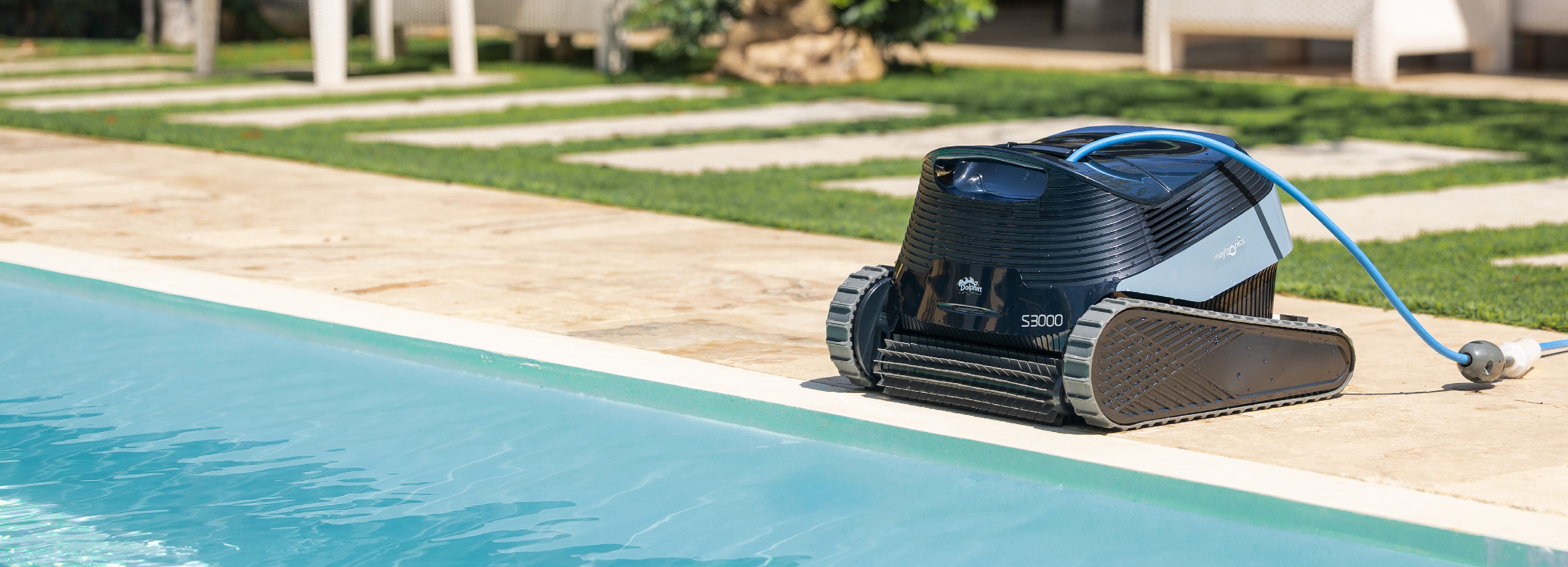 Dolphin S Line robotic pool cleaner banner