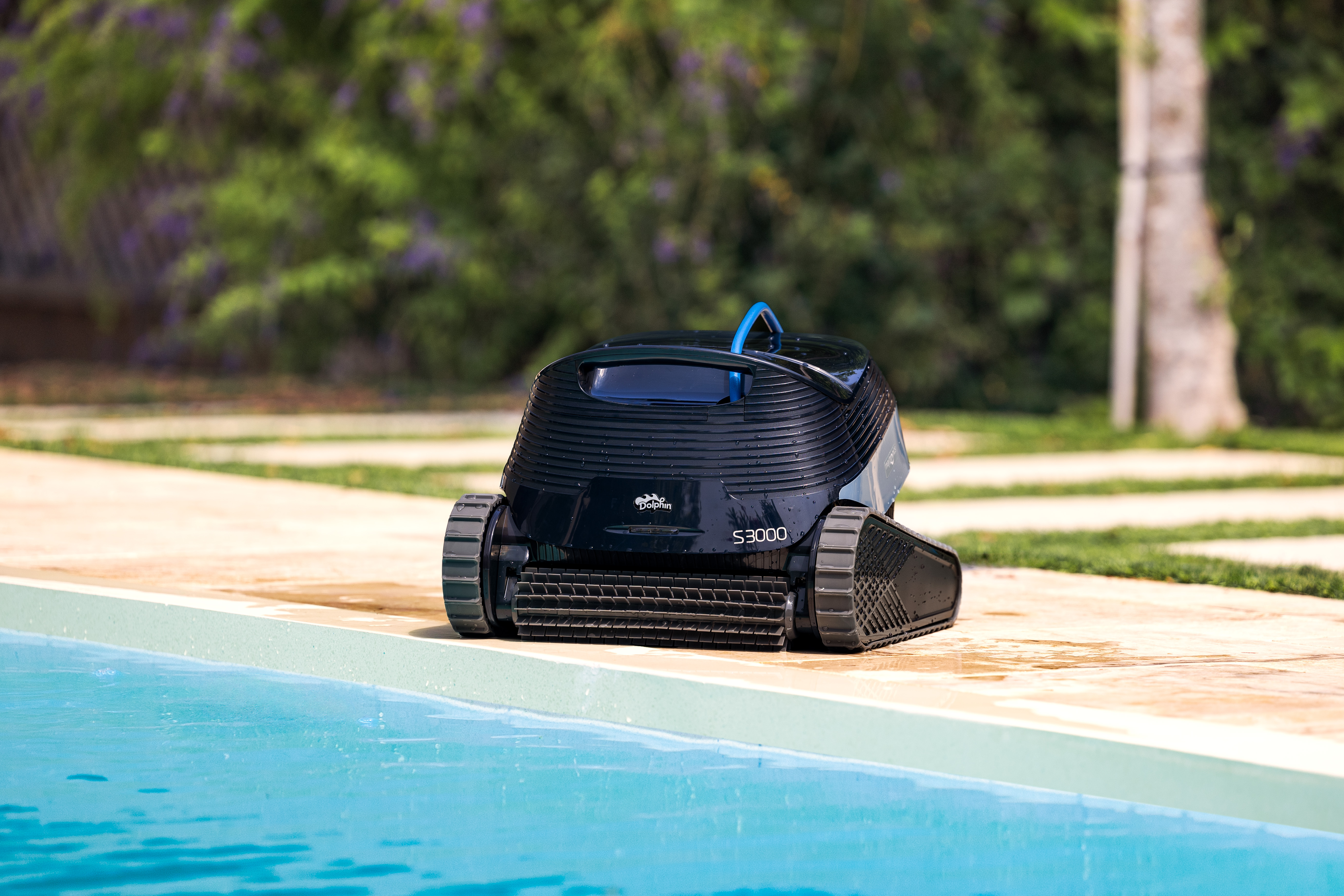 Dolphin S3000 cleaning a pool